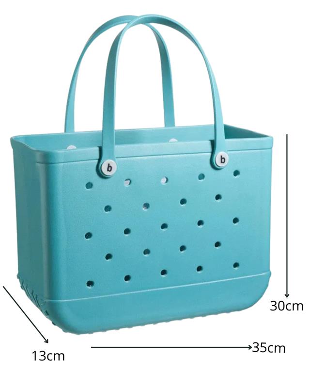 Turquoise Rubber Bag