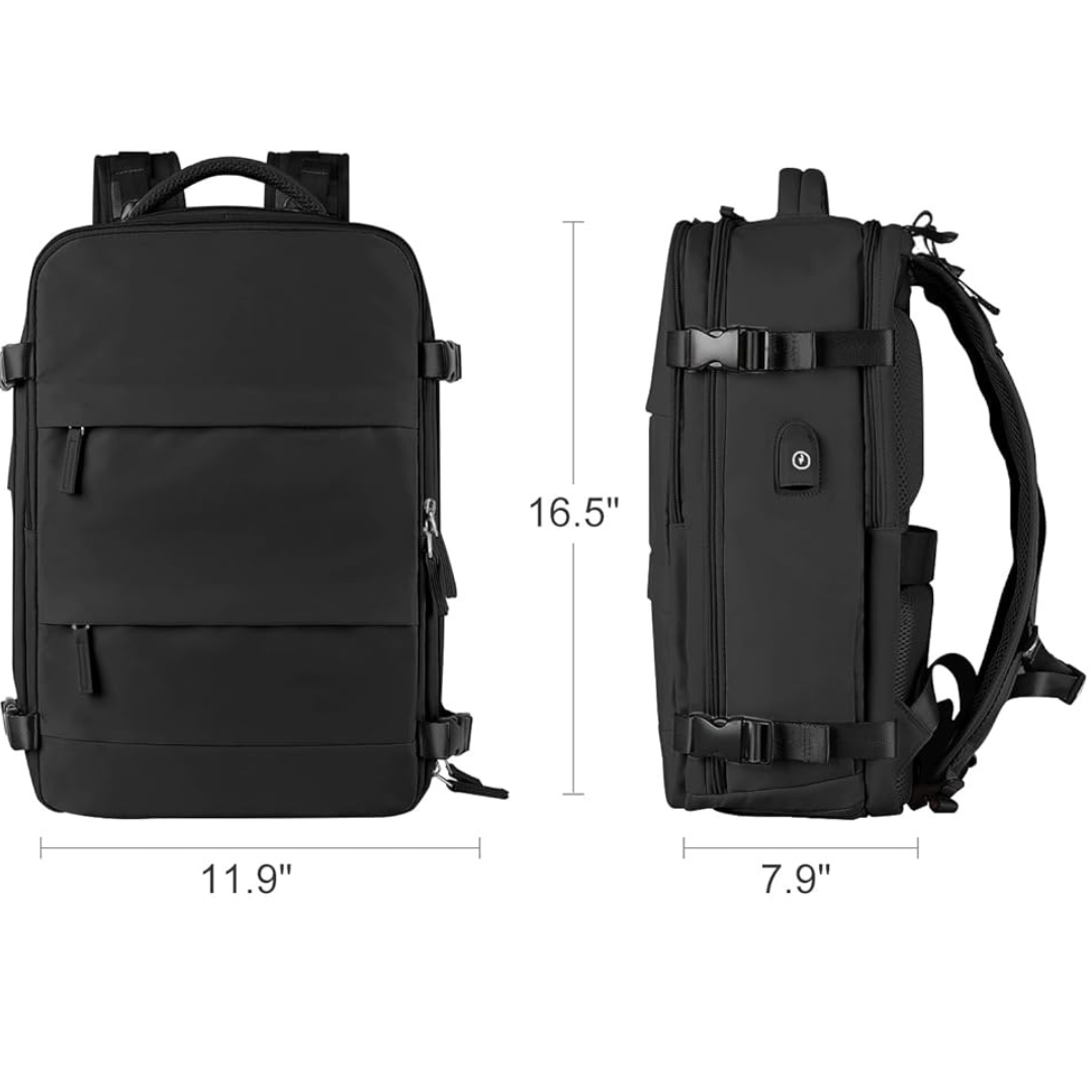 Black Spacious Backpack