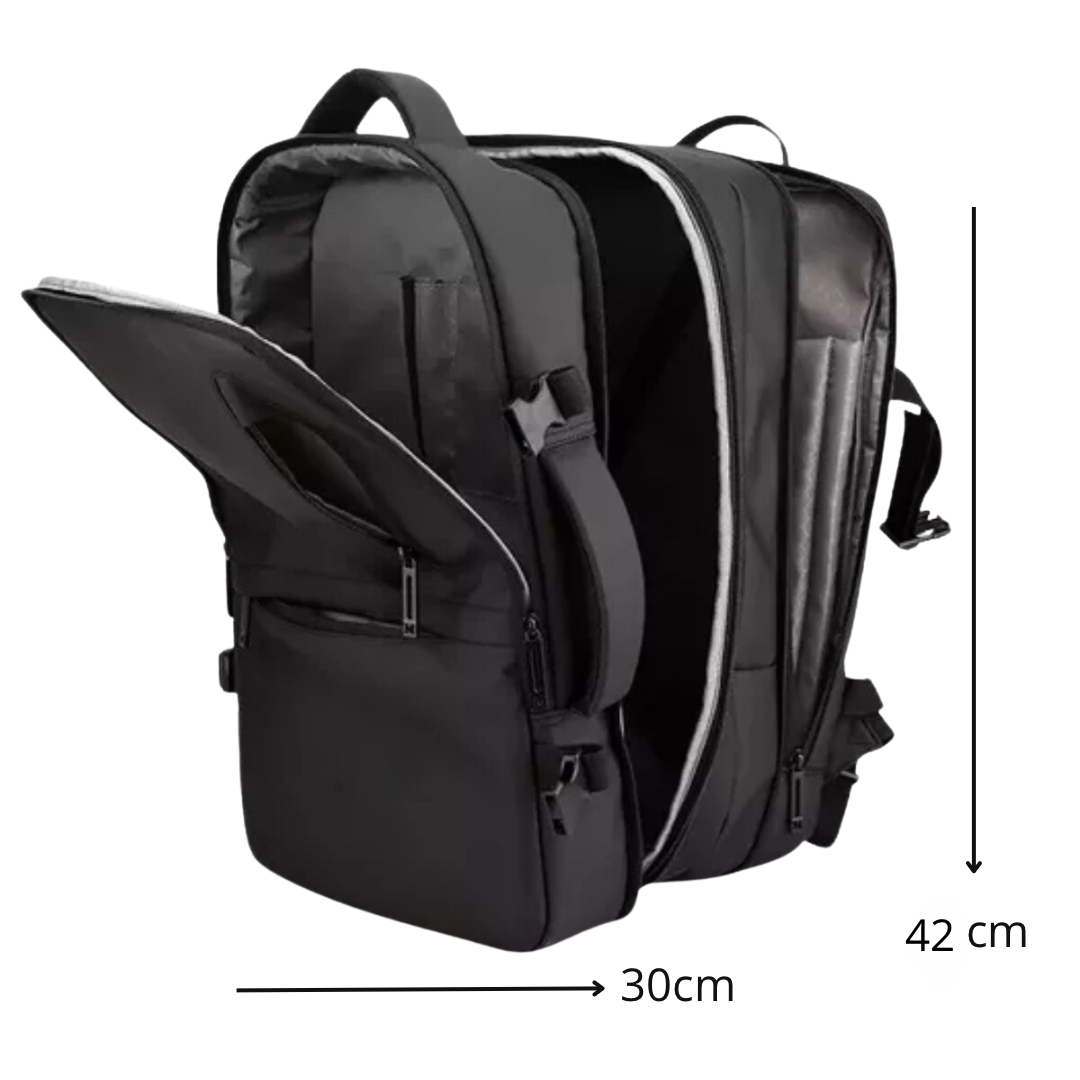 Expandable Backpack Grey